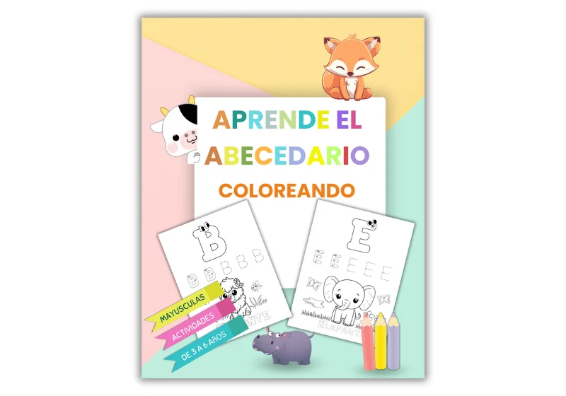 Colorear el abecedario coloreando: letras con animales que tus hijos no querrán soltar