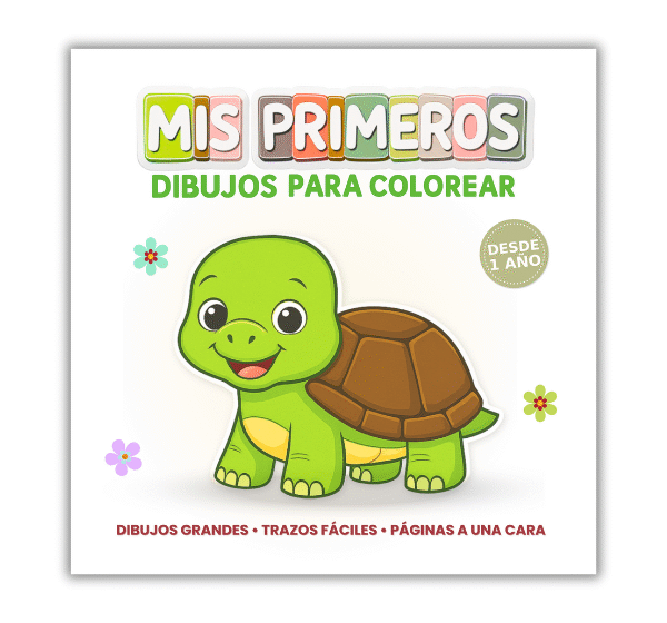 Libro para colorear 1–3 años | dibujos grandes y fáciles