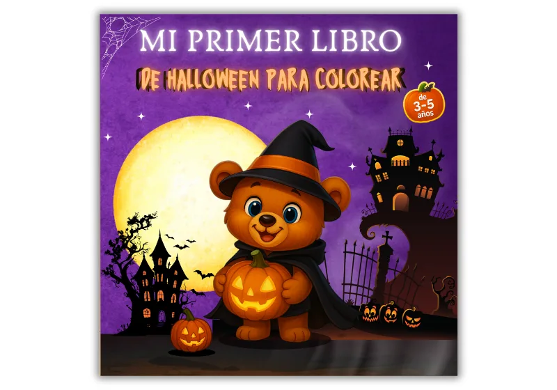 Halloween para colorear para niños de 3 a 5 años