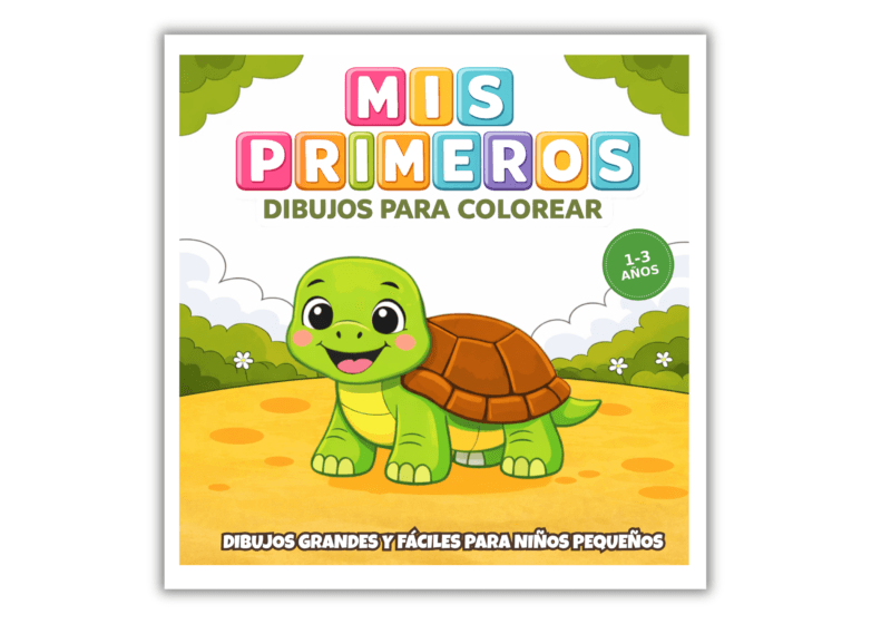 Mi primer libro para colorear 1-3 años. Dibujos grandes y fáciles