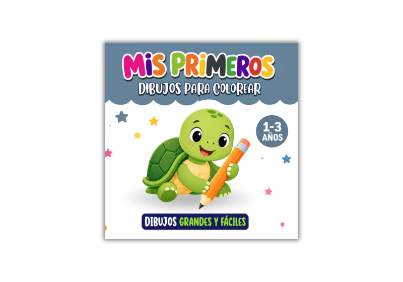 Mi primer libro para colorear 1-3 años. Dibujos grandes y fáciles