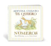 Portada del libro Adivina cuánto te quiero Números, con el conejito aprendiendo a contar junto a su papá