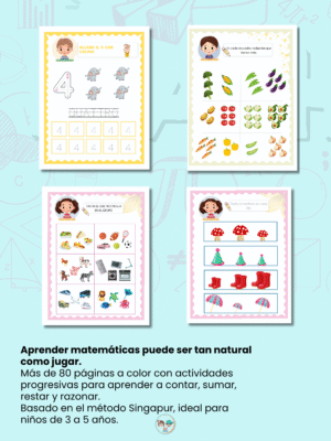 contraportada del libro Mis primeras matemàticas